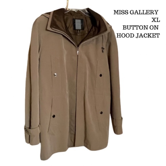 All weather jacket size XL. Button on/off hood. Miss Gallery water-resistant - Picture 14 of 14